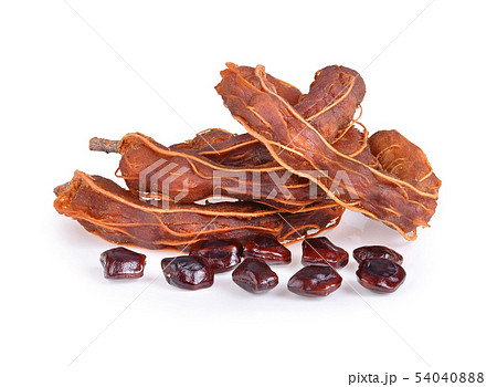 Tamarind fruit on a white background 54040888