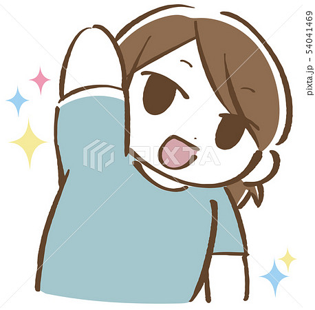 ワキ汗がない女性 ワキ汗がない女性 54041469