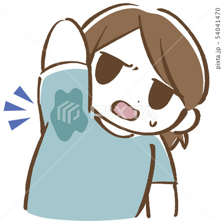 ワキ汗を気にする女性 ワキ汗を気にする女性 54041470