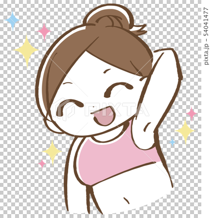 きれいなワキの女性 54041477