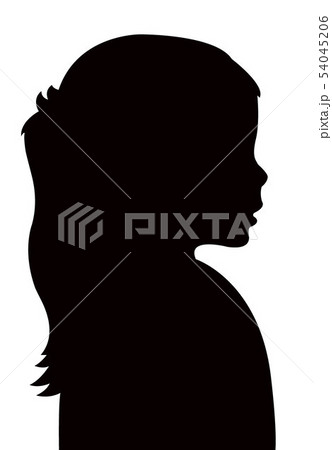 A Child Head Silhouette Vectorのイラスト素材 [54045206] - Pixta
