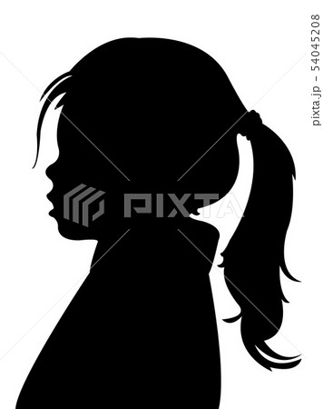 A Child Head Silhouette Vectorのイラスト素材 [54045208] - Pixta