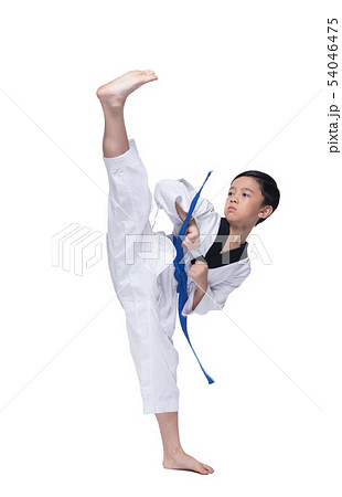 Master Belt TaeKwonDo athletes fighting pose boy Master Belt TaeKwonDo athletes fighting pose boy 54046475