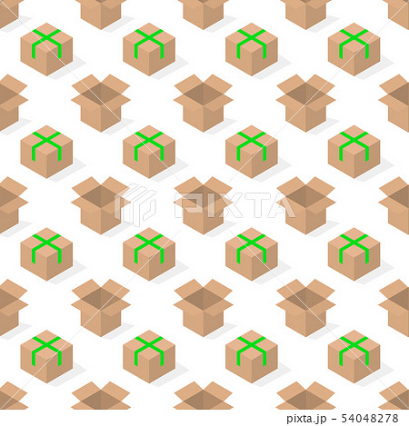 Seamless background from a set of cardboard boxes 54048278