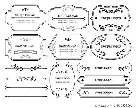 飾り枠のイラスト素材 54050150 Pixta