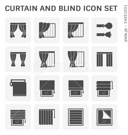 curtain blind icon 54051031