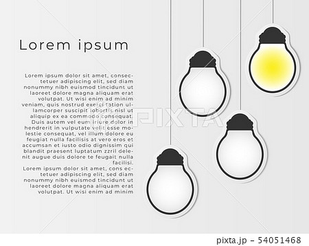 Business creativity inspiration and ideas concepts 54051468