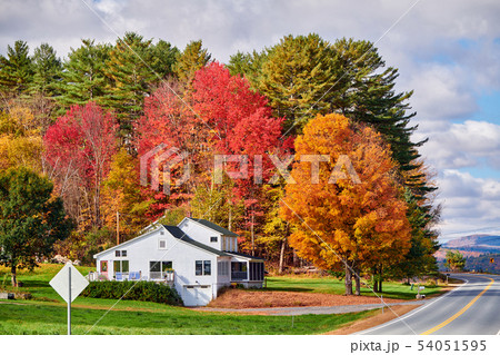 Highway at sunny autumn day Highway at sunny autumn day 54051595