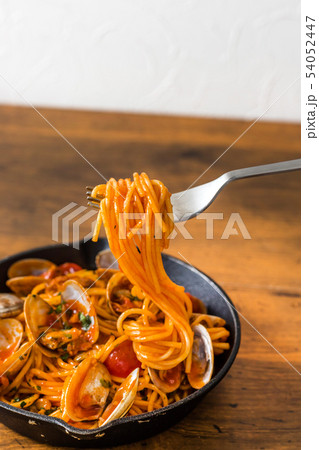 スパゲッティ ボンゴレ Gourmet of spaghetti vongole Italy スパゲッティ ボンゴレ Gourmet of spaghetti vongole Italy 54052447