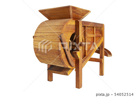 Model rice mill from wooden for thai farmer in 54052514