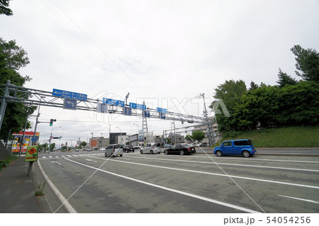 札幌市　羊ケ丘通り（豊平区羊ケ丘　福住・桑園通交差点付近） 54054256