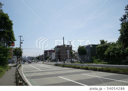 札幌市　羊ケ丘通り（豊平区と清田区境界付近） 54054286