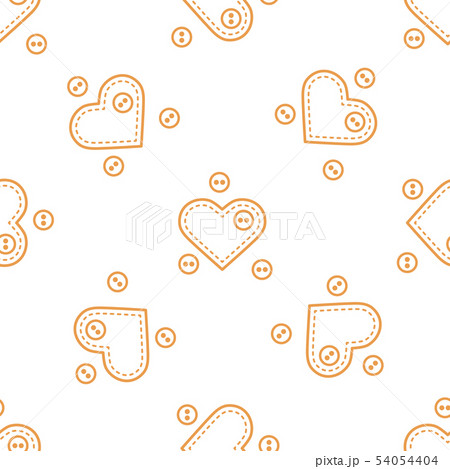 Pattern with hearts and buttons Valentine's 54054404