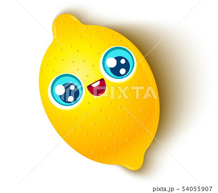 cute lemon in kawaii style cute lemon in kawaii style 54055907