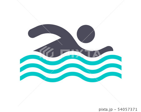 New gray turquoise icon on a white background New gray turquoise icon on a white background 54057371