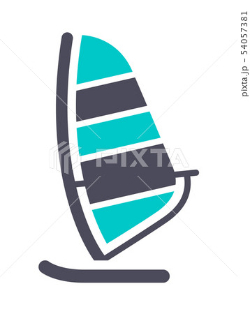 New gray turquoise icon on a white background 54057381