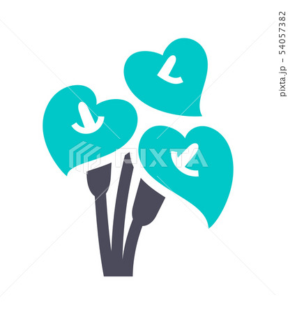 New gray turquoise icon on a white background 54057382