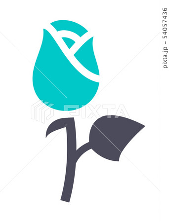 New gray turquoise icon on a white background 54057436
