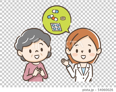 薬剤師とシニア女性 54060026