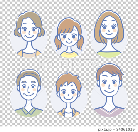 Three generation family icon - Stock Illustration [54061039] - PIXTA
