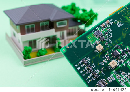 基板　電子部品　スマートハウス　IoT　イメージ 54061422