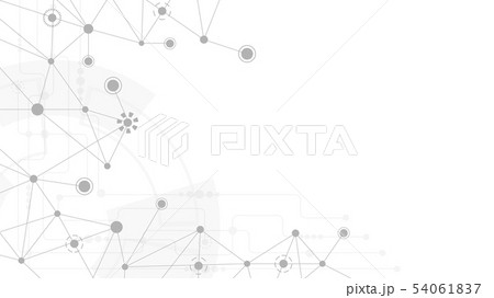 Abstract geometric connect lines and dots.Simple t 54061837