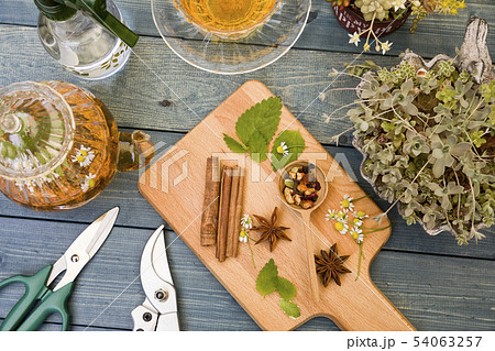 ハーブティー,ガーデニングイメージ 54063257