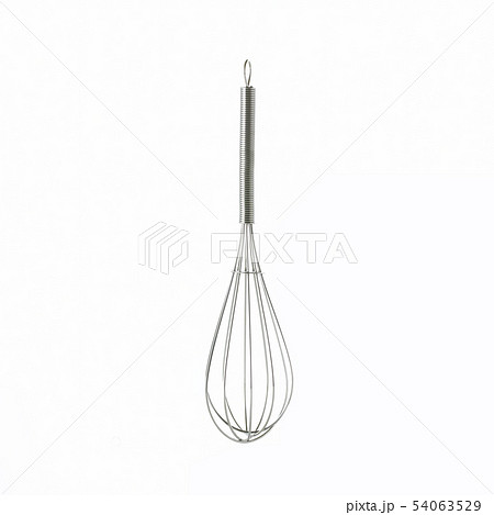 白い背景の泡立て器 54063529