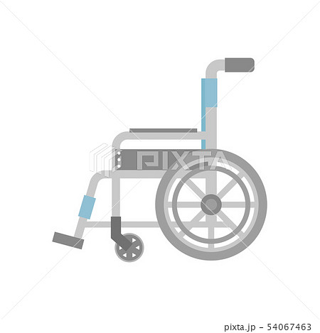 車椅子 横向き サイドのイラスト素材