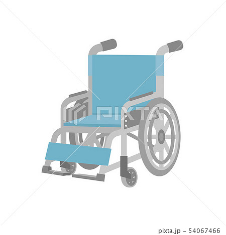 車椅子 斜め向き サイドのイラスト素材