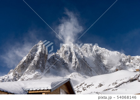 景色 風景 雪の山 54068146