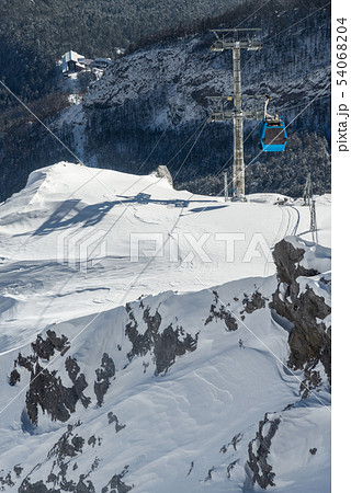 景色 風景 雪の山 54068204