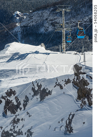 景色 風景 雪の山 54068205