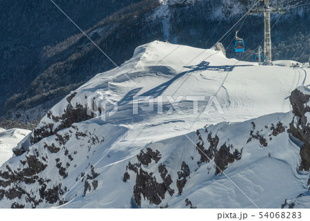 景色 風景 雪の山 54068283