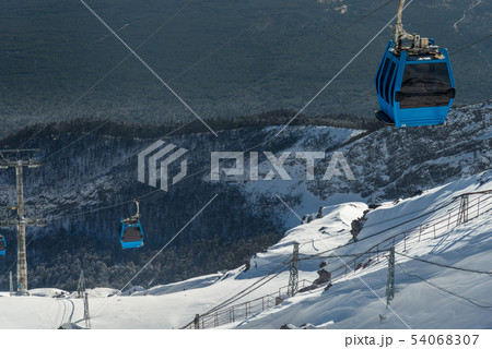 景色 風景 雪の山 54068307