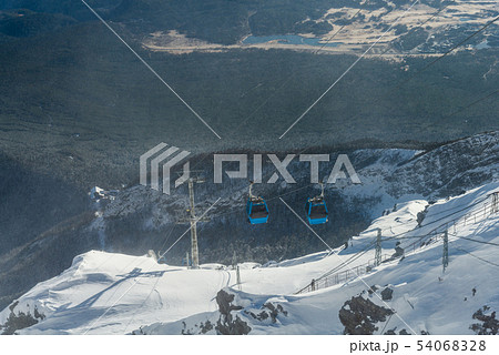 景色 風景 雪の山 54068328