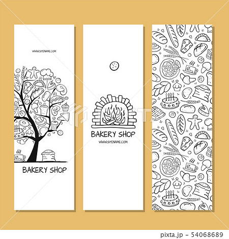 Banners design, idea for bakery company Banners design, idea for bakery company 54068689