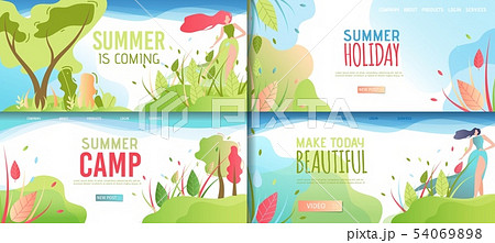 Landing Page Summer Set Offering Rest and Leisure 54069898