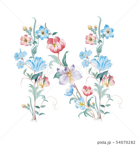 透明水彩 水彩画 花 54070282