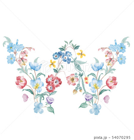 透明水彩 水彩画 花 54070295