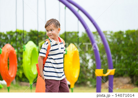 portrait of kids boy having fun at children's 54071014