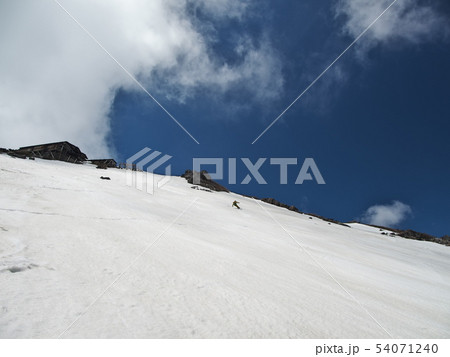 御嶽山9合目よりスキー滑走 54071240