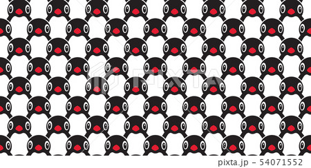 penguin Seamless pattern vector bird cartoon 54071552