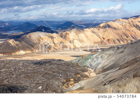 Landmannalaugar National Park - Iceland. Rainbow Landmannalaugar National Park - Iceland. Rainbow 54073784