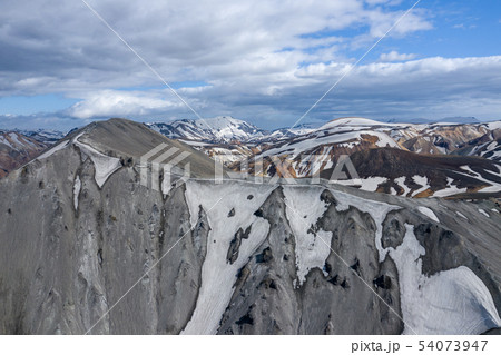 Landmannalaugar National Park - Iceland. Rainbow Landmannalaugar National Park - Iceland. Rainbow 54073947