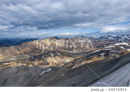 Landmannalaugar National Park - Iceland. Rainbow Landmannalaugar National Park - Iceland. Rainbow 54073954