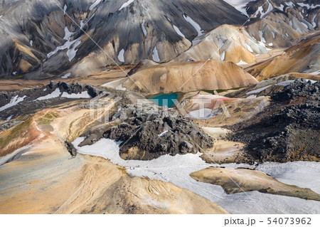 Landmannalaugar National Park - Iceland. Rainbow 54073962