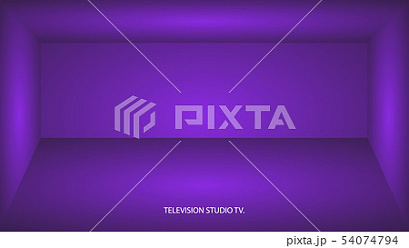 Abstract proton purple empty room, niche with proton purple wall, floor, ceiling, dark side without Abstract proton purple empty room, niche with proton purple wall, floor, ceiling, dark side without 54074794