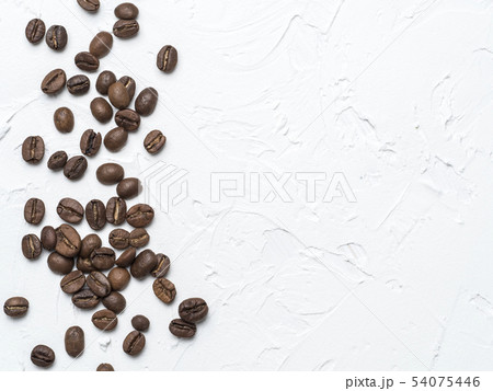 brown coffee beans with copy space brown coffee beans with copy space 54075446
