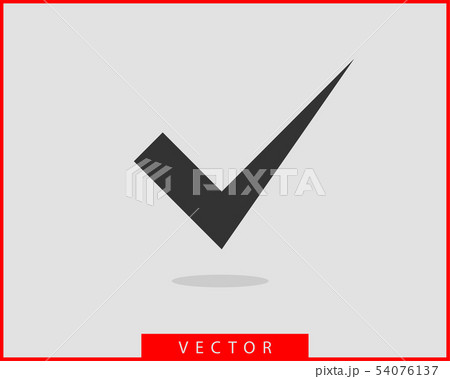 Check mark icon vector symbol design element. 54076137